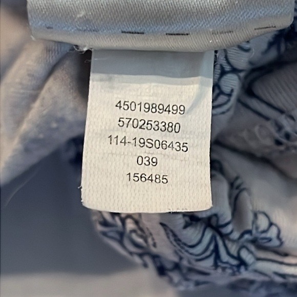 Cool Nights Springtime Scroll With Navy Pajama Pants Size M - Picture 10 of 10